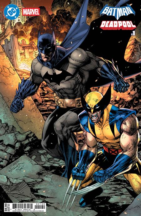 DC MARVEL BATMAN DEADPOOL #1 (ONE SHOT) CVR K JIM LEE BATMAN WOLVERINE CARD STOCK VAR (Copy)